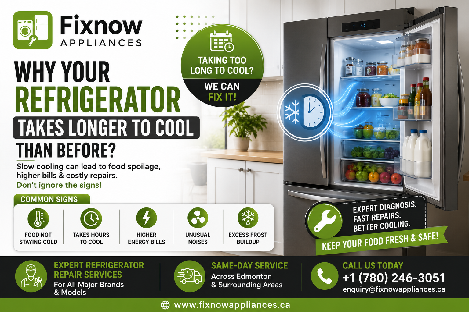 Why Your Refrigerator Takes Longer to Cool Than Before | FixNow Appliances